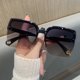 thumbnail image 4 of Gradient Cat Eye Sunglasses for Women and Men - Oversized Semi Rimless Glasses with Hollow Out Earpiece and UV400 Protection, 4 of 4