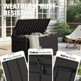 thumbnail image 4 of Homall 82 Gallon Outdoor Storage in Resin Deck Box 45.66in Width Lockable Deck Box, Black, 4 of 8