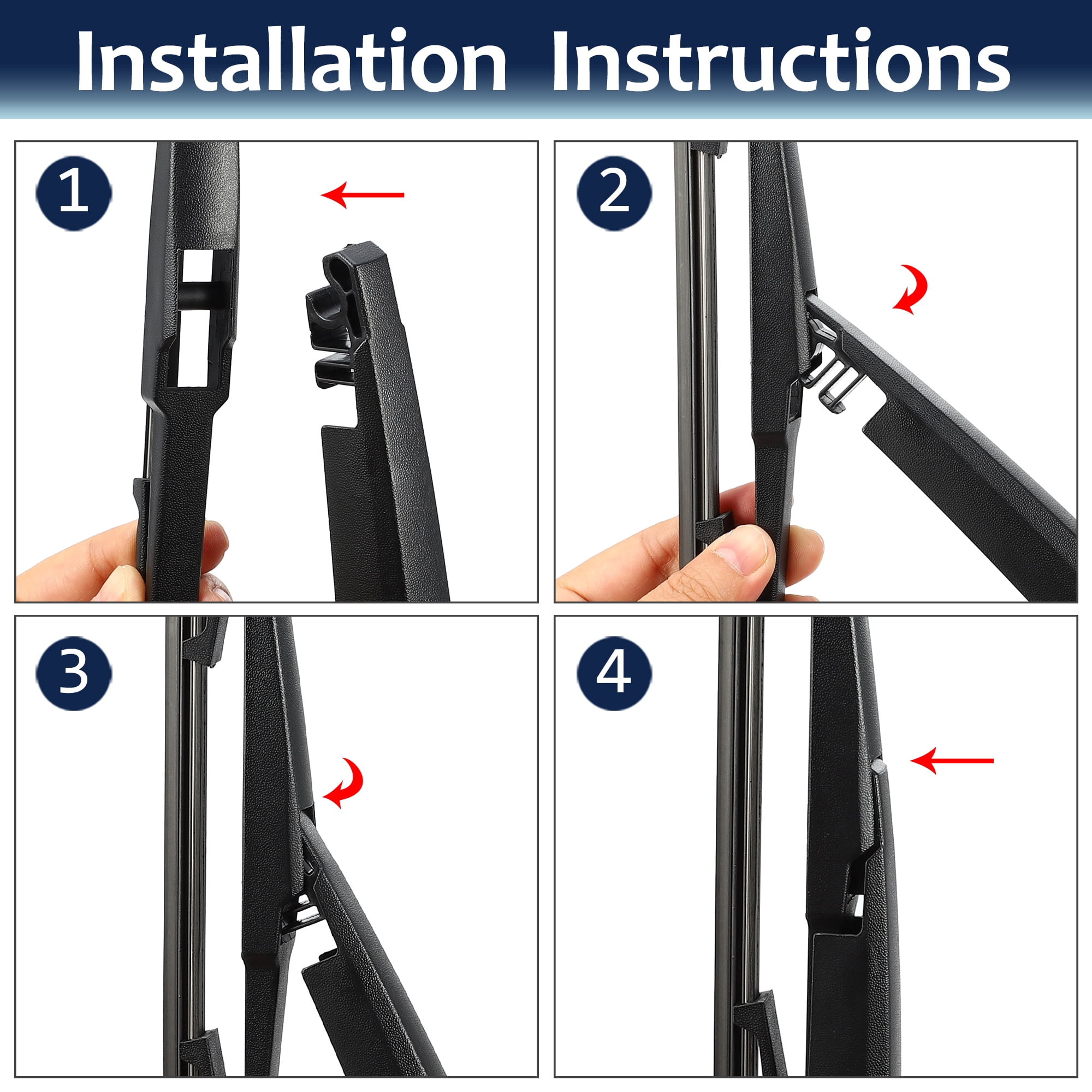 Unique Bargains Rear Windshield Wiper Blade Arm Set for Mazda CX-5 2010-2015