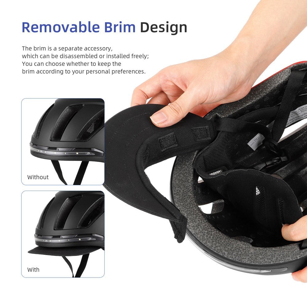 Waterproof Cycling Helmet with LED Turn Signal for Bikes and Scooters