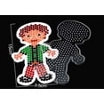 thumbnail image 3 of Patrones de tableros perforados con rompecabezas de pixel art, plantillas, papel para planchar, pinzas de plástico blancas para cuentas Hama de 5 mm, juguetes 3D, regalo para niños, 3 of 5