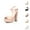 Beige, variant on Black Pumps for Women Peep Toe Thin Strap High Heel Sandals - Back Zipper Plus Size Extreme Heels, Comfortable Dance & Party Dress Shoes For Women Night Out