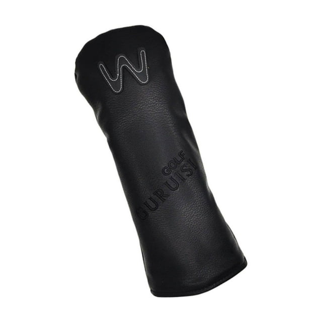 Golf Head Covers Driver Fairway Golf Club Headcover Utility Wood Putter Sleeve Hybrid Cover w/Number Tag Black 5 35x12cm