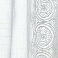 thumbnail image 3 of Better Homes & Gardens Embroidered Border Light Filtering Indoor Curtain Single Panel, Pole Top, Back Tab, Soft Silver, Polyester, Recycled Poly, 50"W x 84"L, Adult, 3 of 6