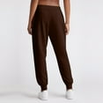 thumbnail image 4 of Kopltyrfg Women's Fleece Lined Joggers with Pockets High Waisted Straight Leg Sweatpants Winter Warm Lounge Jogging Pants (Coffee,L), 4 of 5
