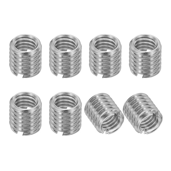 Uxcell 316 Stainless Steel Thread Adapters Sleeve Reducing Nut, 8 Pcs M8 x 1.25 Male to M6 x 1 Female Repairing Insert Nut Screw Reducer Conversion Fastener 8mm