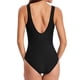 thumbnail image 4 of TOYFUNNY Bikini de una pieza con estampado sólido para mujer, traje de baño push-up, 4 of 6