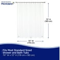 thumbnail image 5 of Kenney Microban Protected Medium Weight PEVA Shower Liner, 70" W x 72" H, Clear, 5 of 8