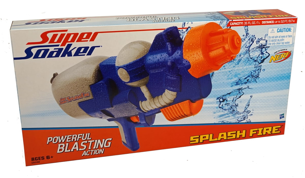 Damaged Box Special - Supersoaker Splash Fire with Pump Handle & Large Capacity Water Tank