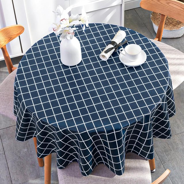 Rectangle Vinyl Table Cloth, Plastic Waterproof Wipeable PVC Oilcloth Spillproof Tablecloths, Small Square Farmhouse Outdoor Camping Table Cover for Kitchen, Picnic, BBQ 47x67 Inch 120x170cm