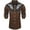 xR Brown, variant on Vintage Western Cowboy Shirt for Men Embroidered Long Sleeve Pearl Snap Shirt Rhinestone Button Down Shirt Spring Fall Brown XXXL