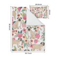thumbnail image 5 of Pugs and Flowers Duvet Cover and Pillowcase Set for Single Bedding, Bedroom Accessories for Kids Teens, 5 of 5