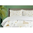 thumbnail image 4 of Ambesonne Indie Duvet Cover Set, Memphis Geometric, King, Ginger Black White, 4 of 6