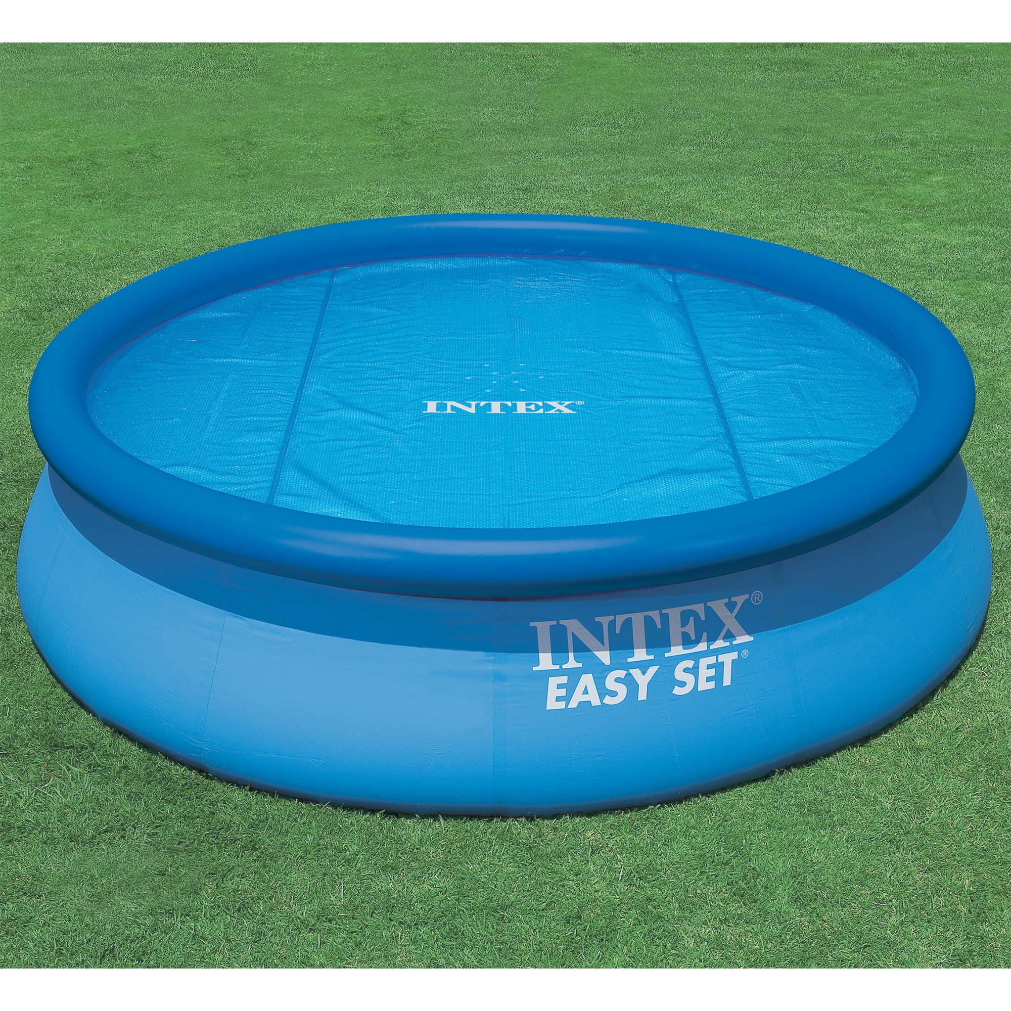 Solar Cover Lomsarsh Round Pool Cover for 8/10/12/15 ft Diameter Easy Set and Frame Pools Round Pool Cover Protector Foot Above Ground Blue Protection Swimming 