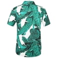 thumbnail image 2 of SSLR Mens Hawaiian Shirts Casual Button Down Shirts 100% Cotton Short Sleeve Tropical Shirts, 2 of 7
