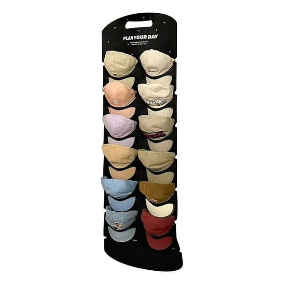 Over The Door Hat Organizer,Wall Mounted Cap Storage Rack,Hanging Fabric Hat Holder,Baseball Cap Display,Space Saving Closet Organizer,Multiple Pocket Storage Solution