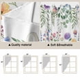 thumbnail image 5 of Swag Valance Curtains for Windows, Spring Floral Pig Light Filtering Kitchen Curtains with Rod Pocket, Weeping Flowers Leaves Farmhouse Watercolor Window Treatment Valances, 36x36 - 2 PCS, 5 of 9