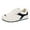 White, variant on Womens Fashion Sneakers Breathable Mesh Suede Trendy Color Block Tennis Shoes Lace up Nonslip Round Toe Walking Shoes Black Size 6.5