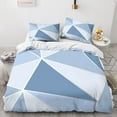 thumbnail image 2 of YingD Ensemble de Housse de Couette en Microfibre Double 200x200cm Motifs Géométriques Moderne, 2 of 5