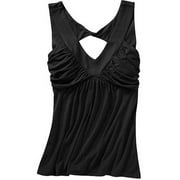 Susie Rose Juniors Plus V-Neck Cut Out Back Tank