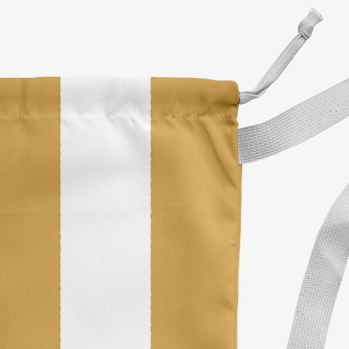 Simply Daisy Noel on a Stripe 18 x 29 inch Yellow Laundry Bag