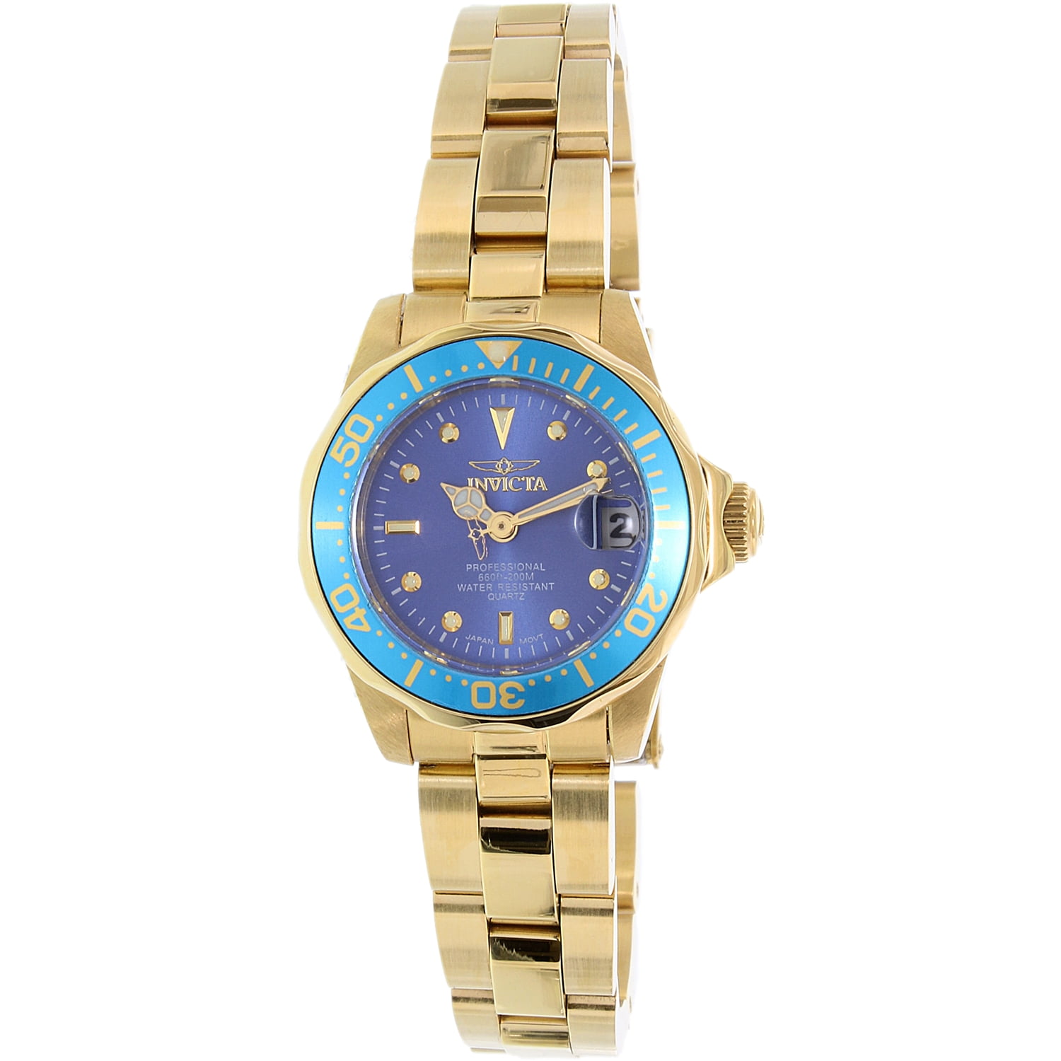 Invicta Women's Pro Diver INV21536 Gold StainlessSteel Swiss Quartz