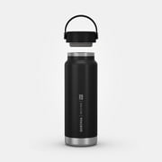 Quechua MH100, 25 oz, Stainless steel, Wide Opening Double Wall Insulated Bottle, Orange