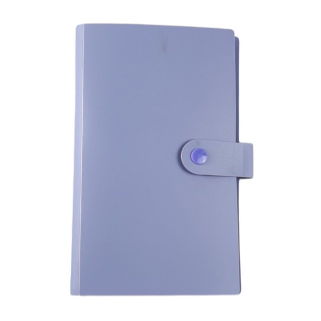 kurtrusly Plastic Banknote Protection Bag 100 Pieces Coin Protection 19.5*12cm Box Set Purple Small3 1Set