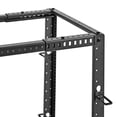 thumbnail image 5 of NavePoint 12U 4 Post Server Rack – Open Frame Rack for 19 Inch Equipment, Adjustable Depth 4-Post Network Rack with Casters Wheels, 12U Server Rack 1320lbs Capacity, Black, 5 of 5
