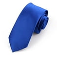 thumbnail image 2 of Solid Tie | Slim Size 2.5" Adult Necktie | Corbata Rosa Delgada, 2 of 4