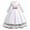 A-White248, variant on JAJAHO Flower Girl Dress Kids Girls Princess Birthday Dress Lace Long Sleeve Pleated Midi Party Wedding Formal Ball Gown 4-14Y