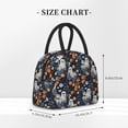 thumbnail image 3 of Haiem Cute ghost in the flowers Printed Lunch Bag Women, Lunch Box Lunch Bag for Women, Small Leakproof Cute Lunch Tote Large Capacity Reusable Insulated Cooler Lunch Container, 3 of 6