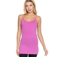 thumbnail image 3 of PacificPlex Womens Stretch Cotton Camisole Tank Top Junior & JR Plus Size (3X, Wild-Rose), 3 of 7