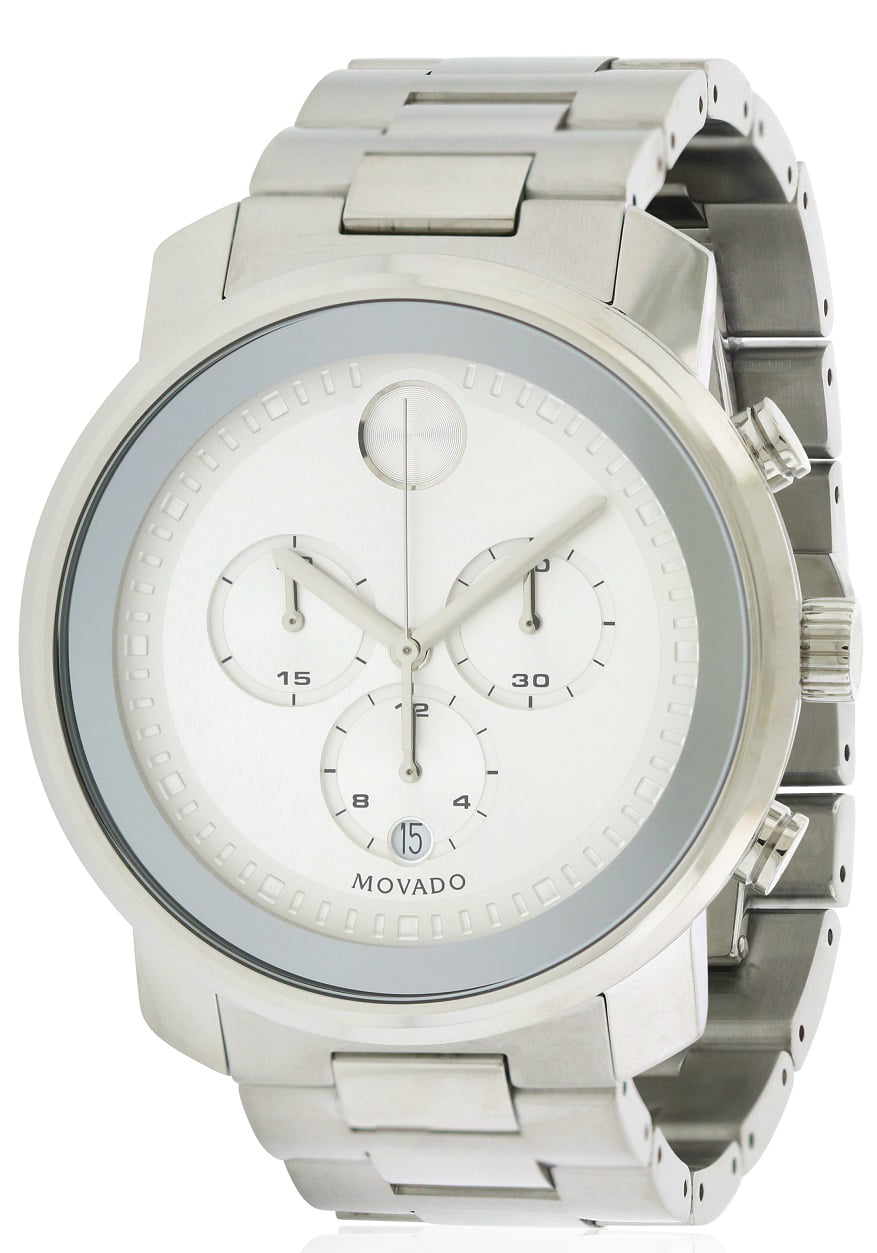 Movado Bold Chronograph Silver Dial Men's Watch 3600432
