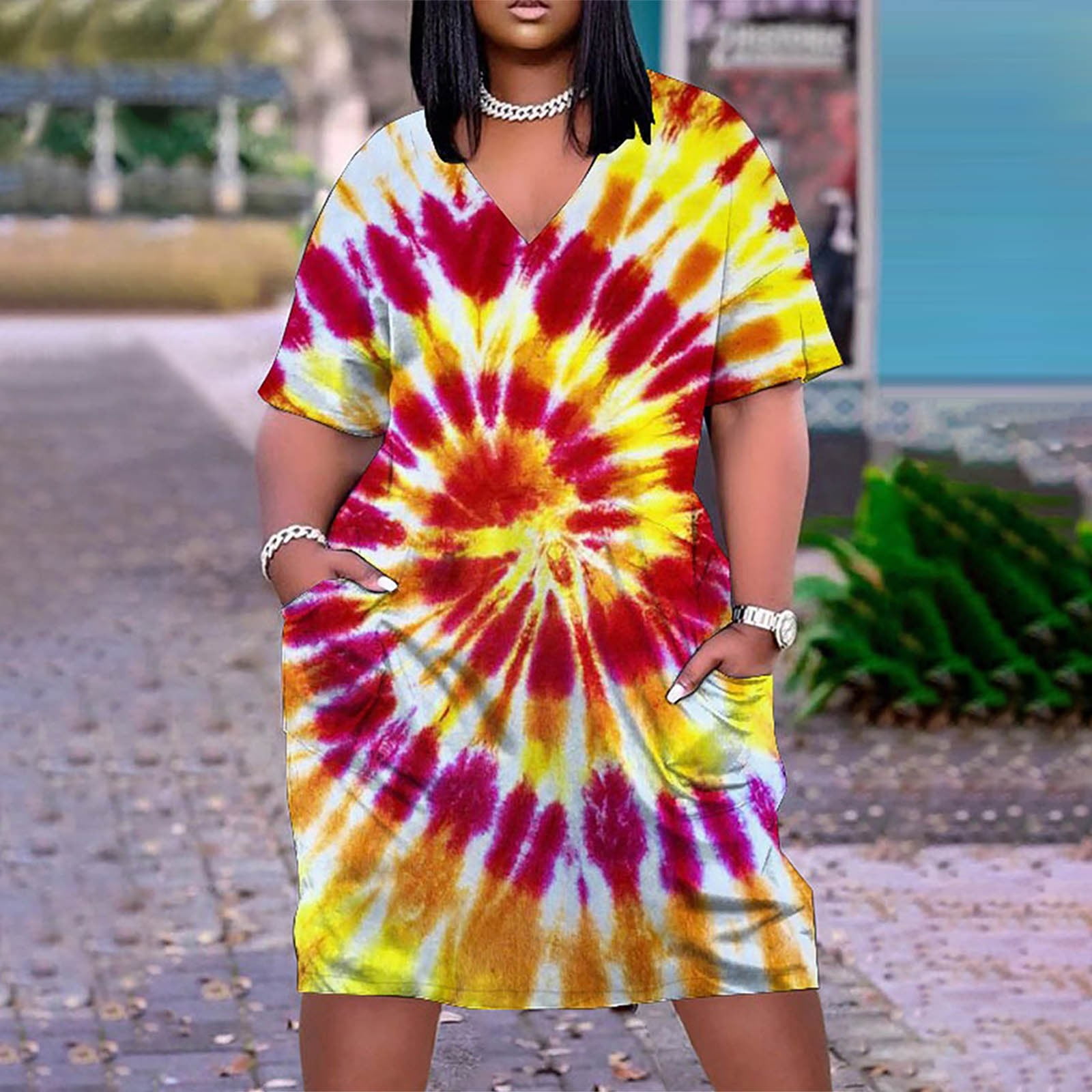 Women's Summer Casual Plus Size Tunic Midi Dress Honduras Ubuy