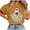 #0233-Gold, variant on Halloween T Shirt for Women Short Sleeve Round Neck Ghost Print Loose Blouse Breathable for Summer