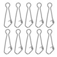 thumbnail image 1 of Unique Bargains 83Lbs en Acier Inoxydable Pêche Snaps Pivote Clips Changement Rapide Blanc 50 Pack, 1 of 6