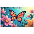 thumbnail image 1 of Colorful Floral and Butterfly Background Banner Backdrop Party Decorations for Garden Parties Outdoor Gatherings Spring Celebrations Photo Booths and Home Decor, 1 of 4