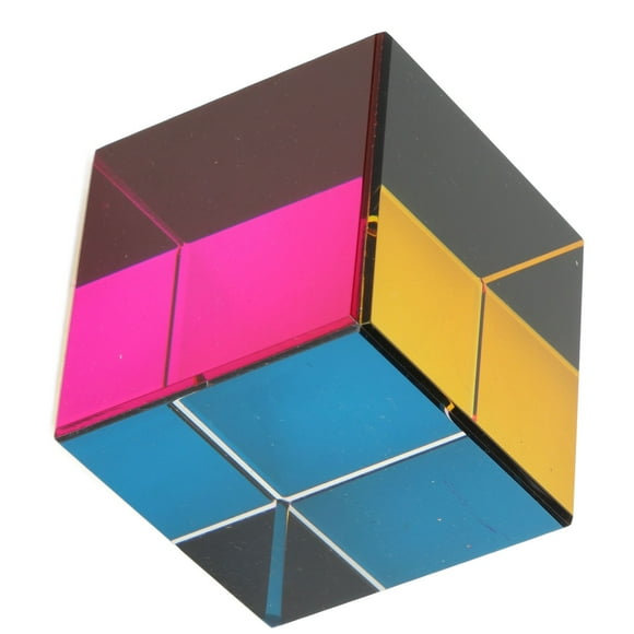 Cubo de colores, cubo de colores óptico de 6 piezas, cubo de colores de vidrio óptico, cubo de colores de juguete diseñado para profesionales