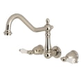 thumbnail image 3 of Kingston Brass KS1283PL Heritage Wall Mount Kitchen Faucet, Antique Brass, 3 of 6