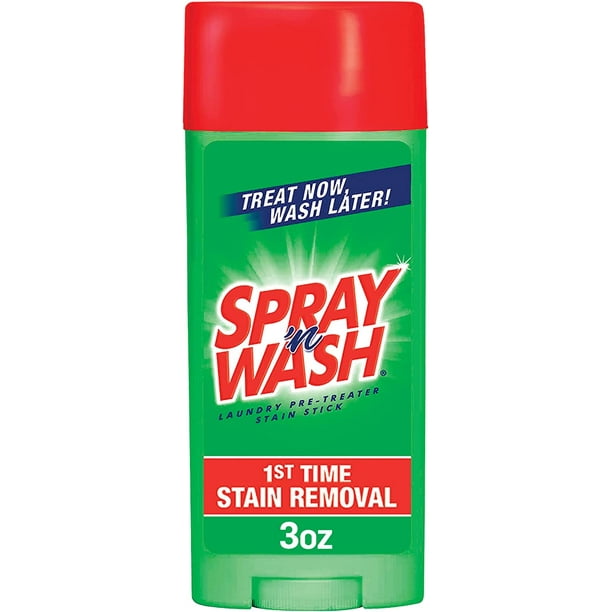 Spray 'N Wash Stain Stick, Pre Treater Laundry Stain Remover, 3 Ounce (Pack of 2)