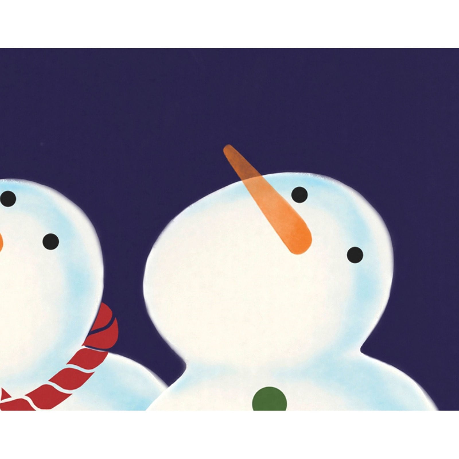 Simply Daisy 18" x 30" 3 Wise Snowmen Holiday Geometric Print Kitchen Towel