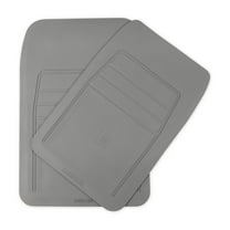 Holley 05-200GR Floor Mat Set, 88-98 GMT400 OBS Truck, Light Gray