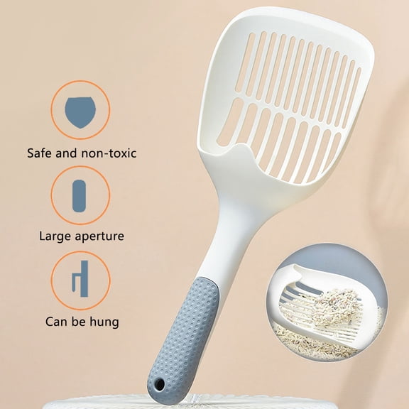 Legendog Cat Litter Scoop with Deep Shovel, Large, Plastic