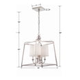 thumbnail image 6 of 2245-PN Crystorama Lighting Sylvan - 4 Light Chandelier-21 Inches Tall and 16 Inches Wide-Polished Nickel Finish    -Traditional Installation, 6 of 7