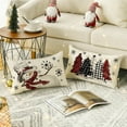 thumbnail image 2 of Sm:)e Snowman Let It Snow Christmas Winter Pillow Covers 12 x 20 Black, 2 of 8