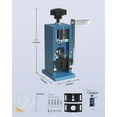 thumbnail image 3 of Frstem Manual Wire Stripping Machine, 0.06''-0.98'' Wire Stripper Machine with Hand Crank or Drill Powered, 65 MN Spring Steel Blade Portable Aluminum Frame Wire Peeler for Scrap Copper Recycling, 3 of 8