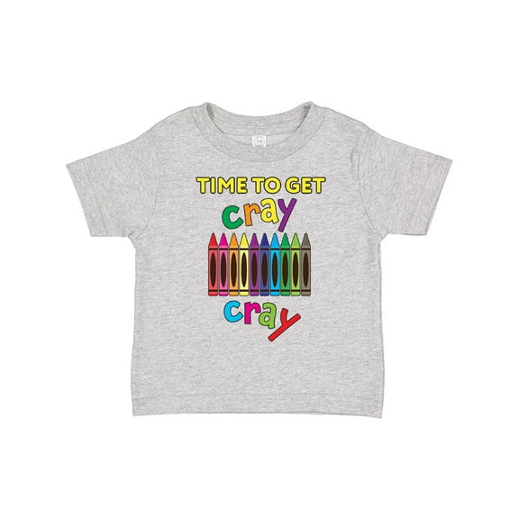 Inktastic Time to Get Cray Cray Crayons Humor Boys or Girls Toddler T-Shirt