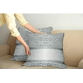 thumbnail image 2 of Ambesonne Damask Throw Pillow Cover 2 Pack, Baroque Damask Curves, 18", Grey Pale Grey, 2 of 7