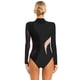 thumbnail image 4 of Traje de patinaje artístico para mujer, traje de ballet, danza, gimnasia rítmica, leotardo de manga larga con diamantes de imitación brillantes, malla transparente, ropa de baile, 4 of 5